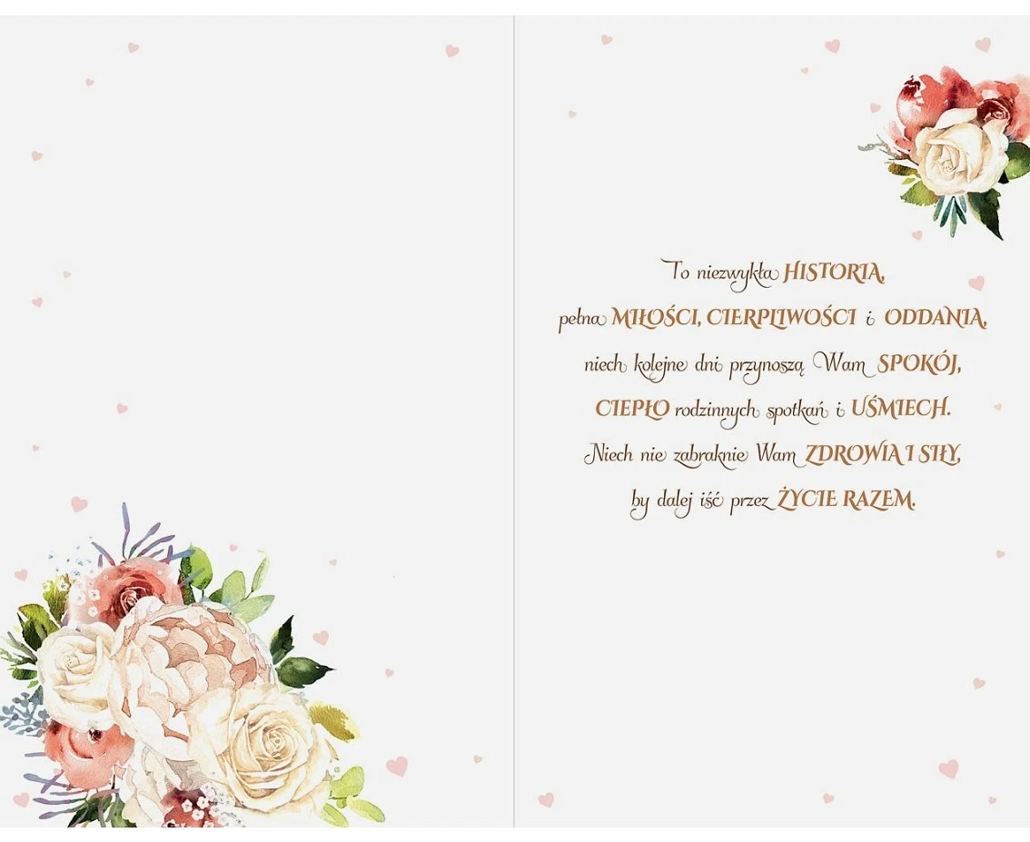 Card Wedding Anniversary, Heart with attached number, pink, 13x20.5 cm